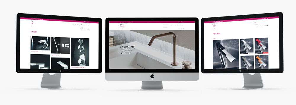 Arte Form web screens